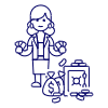 Banker Safe 2 Illustration from UX Line Set