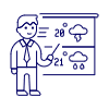 Weather Forecast Reporter 2 Illustration from UX Line Set