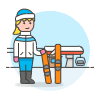 Skibooard 4 Illustration from UX Colors Set