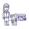Skibooard 4 Illustration from UX Line Set