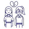 Lesbians Breakup 1 Illustration from UX Line Set
