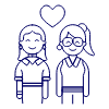Lesbians Couple 1 illustration - Free transparent PNG, SVG. No sign up needed.