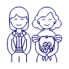 Lesbian Wedding 7 Illustration from UX Line Set