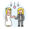 Lesbian Wedding 9 Illustration from UX Colors Set