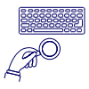 Workspace Keyboard Coffee 1 Illustration from UX Line Set