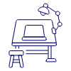 Workspace Sketching Table Illustration from UX Line Set