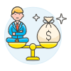 Balance Equal 1 Illustration from UX Colors Set