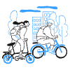Bike To Work 5 illustration - Free transparent PNG, SVG. No sign up needed.