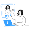 Virtual Meet Illustration from Brooklyn Set