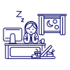 Overtime Sleep 4 illustration - Free transparent PNG, SVG. No sign up needed.