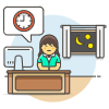 Overtime Tired 6 Illustration from UX Colors Set