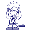 Stress Employee 3 Illustration from UX Line Set