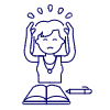 Stress Employee 6 Illustration from UX Line Set