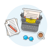 Workspace 4 Illustration from UX Colors Set