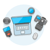 Workspace 5 Illustration from UX Colors Set