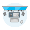 Workspace 7 Illustration from UX Colors Set