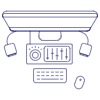 Workspace 8 Illustration from UX Line Set