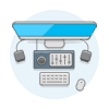 Workspace 8 Illustration from UX Colors Set