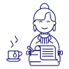 Typewriter 1 Illustration from UX Line Set