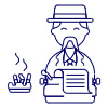 Typewriter 4 Illustration from UX Line Set