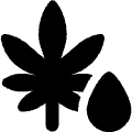 Cannabis Extract 1 Icon from Ultimate Bold Set | Free Download as SVG Vector and Transparent PNG | Streamline icons