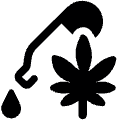 Cannabis Extract Oil 1 Icon from Ultimate Bold Set | Free Download as SVG Vector and Transparent PNG | Streamline icons