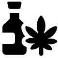 Cannabis Extract Oil 2 Icon from Ultimate Bold Set | Free Download as SVG Vector and Transparent PNG | Streamline icons