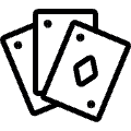 Card Game Cards Icon from Ultimate Light Set | Free Download as SVG Vector and Transparent PNG | Streamline icons