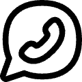 Chat Bubble Oval Phone Icon from Flex Line Set | Free Download as SVG Vector and Transparent PNG | Streamline icons