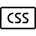 Css Icon from Ultimate Light Set | Free Download as SVG Vector and Transparent PNG | Streamline icons