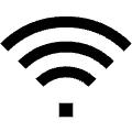 Wifi Icon from Sharp Line Set | Free Download as SVG Vector and Transparent PNG | Streamline icons