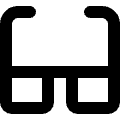 Eye Glasses Icon from Micro Line Set | Free Download as SVG Vector and Transparent PNG | Streamline icons