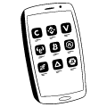 Smartphone With Crypto Apps