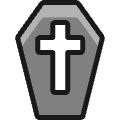 Death Coffin Icon from Ultimate Colors Set | Free Download as SVG Vector and Transparent PNG | Streamline icons