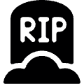 Death Rip Icon from Ultimate Bold Set | Free Download as SVG Vector and Transparent PNG | Streamline icons