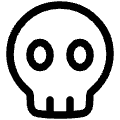 Skull 1 Icon from Plump Line Set | Free Download as SVG Vector and Transparent PNG | Streamline icons