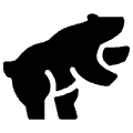 Saving Bear Icon from Ultimate Bold Set | Free Download as SVG Vector and Transparent PNG | Streamline icons