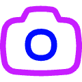 Camera 1 Icon from Flex Neon Set | Free Download as SVG Vector and Transparent PNG | Streamline icons