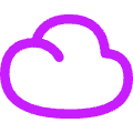 Cloud Icon from Flex Neon Set | Free Download as SVG Vector and Transparent PNG | Streamline icons