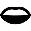 Mouth Lip Icon from Flex Remix Set | Free Download as SVG Vector and Transparent PNG | Streamline icons