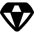 Diamond 2 Icon from Flex Remix Set | Free Download as SVG Vector and Transparent PNG | Streamline icons