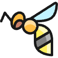 Flying Insect Bee 3 Icon from Ultimate Colors Set | Free Download as SVG Vector and Transparent PNG | Streamline icons