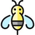 Flying Insect Bee Icon from Ultimate Colors Set | Free Download as SVG Vector and Transparent PNG | Streamline icons