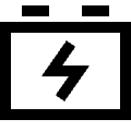 Car Battery Charging Icon from Sharp Line Set | Free Download as SVG Vector and Transparent PNG | Streamline icons