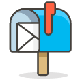 Open Mailbox With Raised Flag