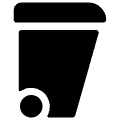 Garbage Bin Icon from Ultimate Bold Set | Free Download as SVG Vector and Transparent PNG | Streamline icons