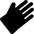 Gardening Glove Icon from Ultimate Bold Set | Free Download as SVG Vector and Transparent PNG | Streamline icons