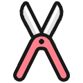 Gardening Scissors 1 Icon from Ultimate Colors Set | Free Download as SVG Vector and Transparent PNG | Streamline icons