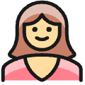 People Woman 1 Icon from Ultimate Colors Set | Free Download as SVG Vector and Transparent PNG | Streamline icons