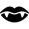 Halloween Lips Vampire Icon from Ultimate Bold Set | Free Download as SVG Vector and Transparent PNG | Streamline icons